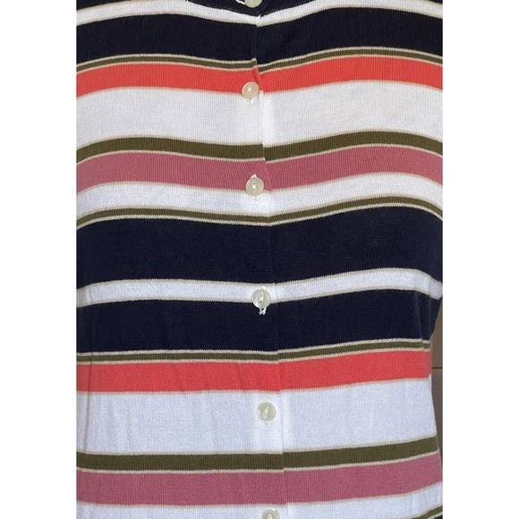 Ann Taylor Womens Cardigan Sweater Size Small Button down Striped Classiccore - Picture 6 of 12